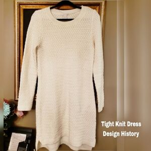 DESIGN HISTORY LUXURY SWEATER DRESS.